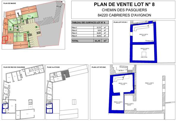 Au cœur de Cabrières-d'Avignon : duplex à rénover