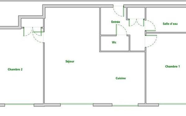 Appartement à vendre    3 pièces • 47,85 m2 Issy-les-Moulineaux