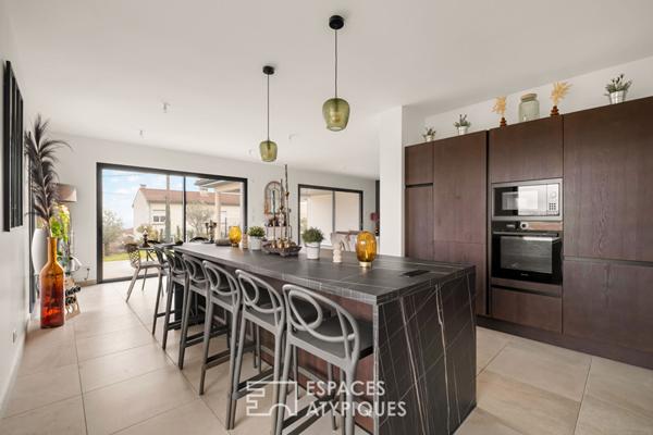 Maison contemporaine lumineuse au coeur du Beaujolais