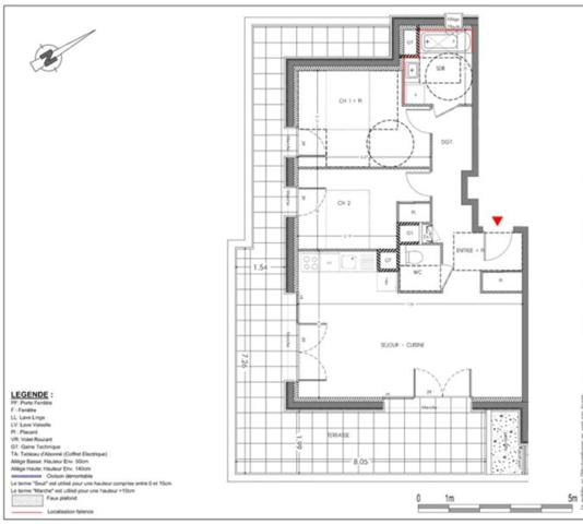 appartement à vendre 3 pièces en attique à VOIRON (38)