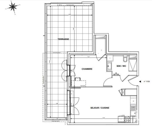Appartement 2 pièces de 44 m² à Cogolin (83310)