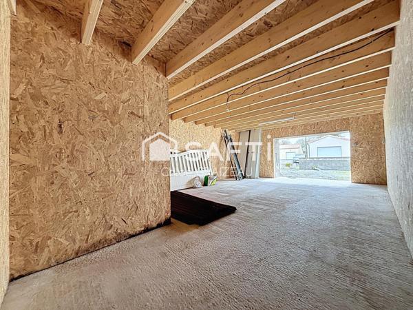 Maison de 95 m² habitables, garage