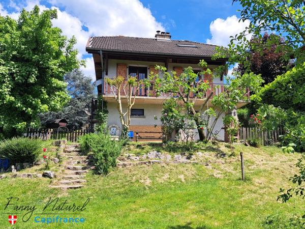 À vendre – Maison individuelle familiale T5, style savoyard, grand jardin et grand garage