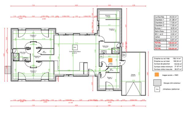 Maison Blere 5 pièce(s) 130 m2