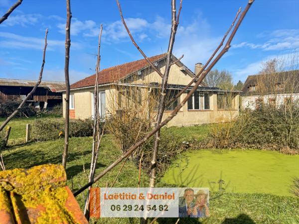 Maison de plain-pied à rénover – 3 pièces – Terrain 1100 m² – Campagne – Proche Verneuil-sur-Avre