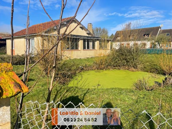 Maison de plain-pied à rénover – 3 pièces – Terrain 1100 m² – Campagne – Proche Verneuil-sur-Avre