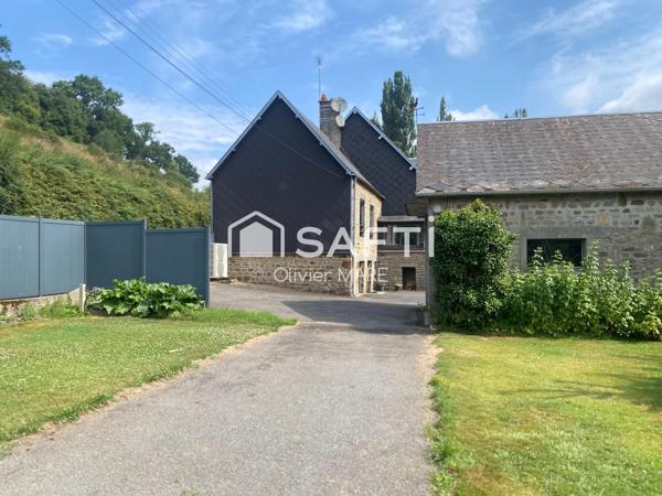 Maison en pierre, 117 m², 3 chs, terrain 893 m², Tinchebray Bocage