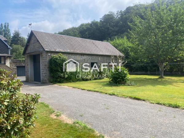 Maison en pierre, 117 m², 3 chs, terrain 893 m², Tinchebray Bocage