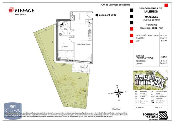 Appartement à louer 2 pièces 47.07m² Maxéville (54320)