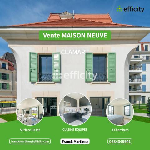Maison 4 pièces - 85 m² Exclusivité efficity