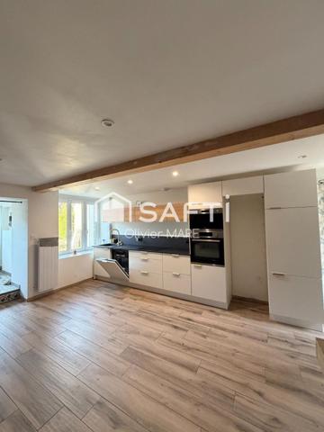 Maison en pierre 70m², terrain de 227 m², 3 chs, centre Athis Val de Rouvre