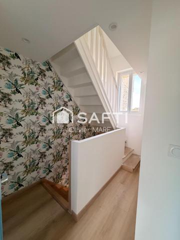 Maison en pierre 70m², terrain de 227 m², 3 chs, centre Athis Val de Rouvre