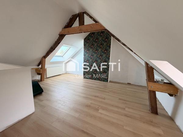 Maison en pierre 70m², terrain de 227 m², 3 chs, centre Athis Val de Rouvre