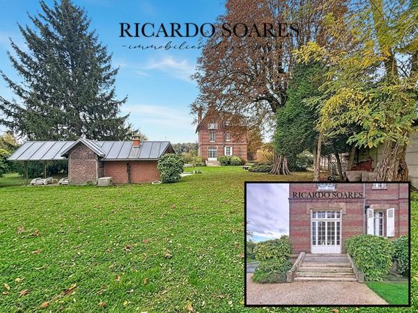 MAISON DE MAITRE 219m² AU BORD DE L'OISE / 6 CHAMBRES / GARAGE / TERRAIN 2865m²