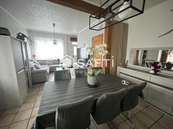 Maison semi individuelle 3 chambres où poser ses meubles.