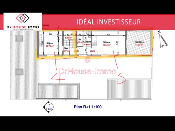 Immeuble à vendre 8 pièces de 173 m²