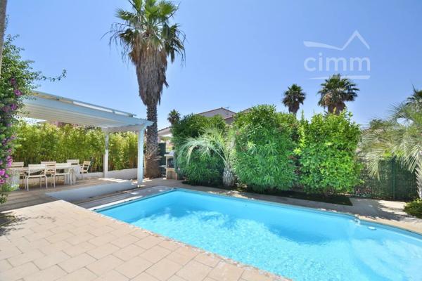 VENTE - SAINT CYPRIEN PLAGE - BELLE VILLA - PISCINE - 8 PIECES - 66750 - PYRENEES ORIENTALES - REGION OCCITANIE