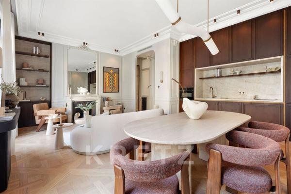 Paris 16ᵉ – Chaillot – Élégant 3 pièces  de prestige avec balcon filant