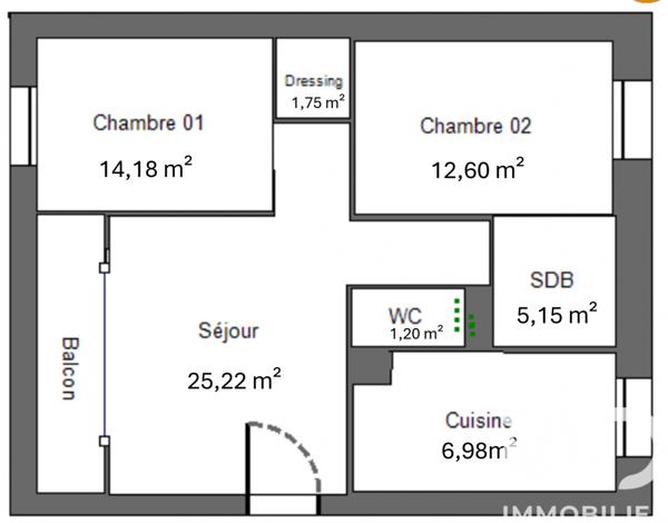 Appartement à vendre 3 pièces 67,02 m² Rosny-sous-Bois