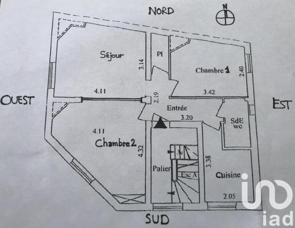 Appartement à vendre 3 pièces 49 m² Arcueil