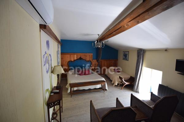 Propriété - une maison d'habitation - 5 chambres d'hôtes - 2 appartements en location sur plus de 1 hectare à SAINTE BAZEILLE (47)