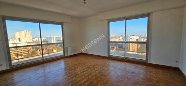 A Chalon sur Saône appartement T3 de 72 m² résidence PALMA vue panoramique
