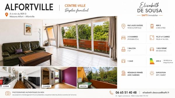 DUPLEX FAMILIAL AVEC BOX ET BALCON