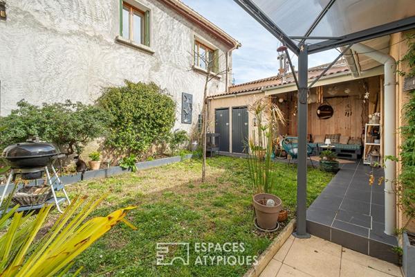 Maison de ville avec jardin bucolique