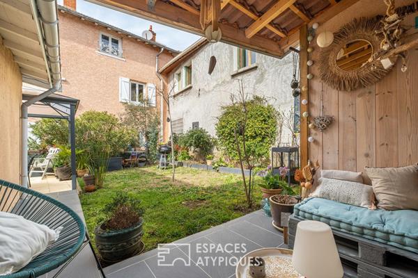 Maison de ville avec jardin bucolique