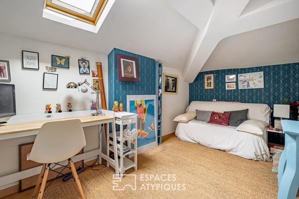 Maison de ville avec jardin bucolique