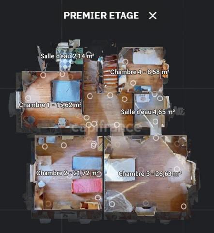 Dpt Cotes d’Armor (22), à vendre BINIC, maison de maître à rénover P11 de 260m² -Terrain de 4000m²- aperçu mer.