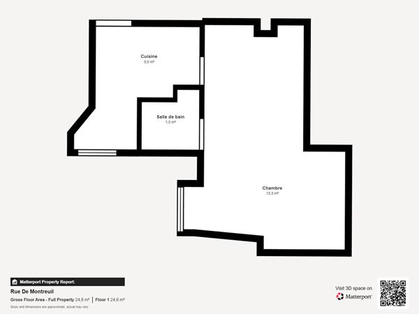 Studio Paris 11 - Rue de Montreuil - Dernier étage