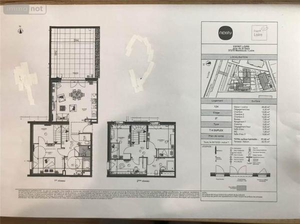 Appartement à louer à Montlouis-sur-Loire dans l'Indre-et-Loire (37270), ref : 37007-L429
