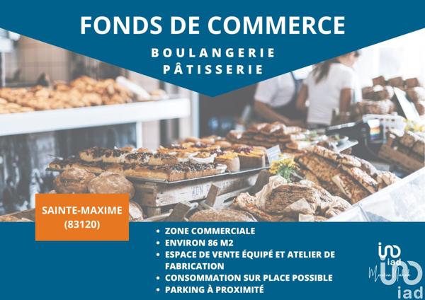 Boulangerie à vendre 86 m² Sainte-Maxime