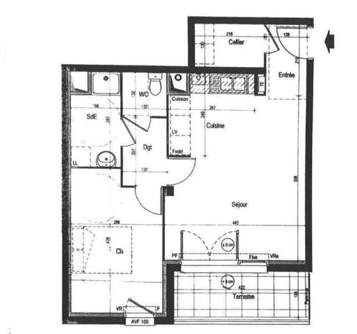 Appartement 2 pièces - 44300 Nantes