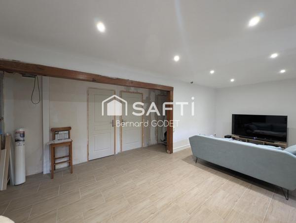 maison 85M² à la campagne avec garage.