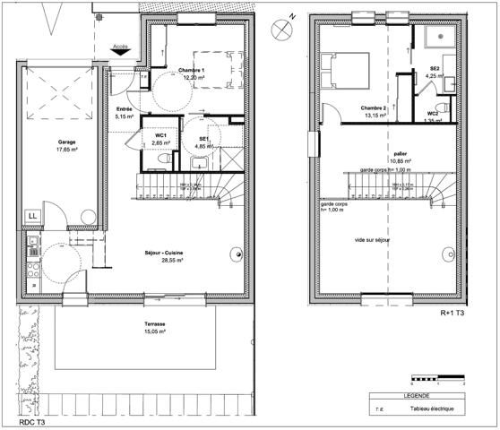 Maison
         3 pièces
        - 83 m² Bien prestige