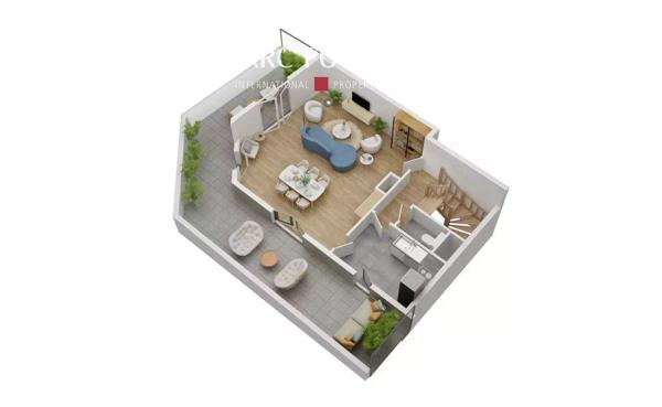 LEVALLOIS – appartement de luxe neuf 5 pièces en duplex, avec terrasse rooftop et vue panoramique