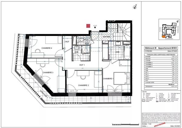 LEVALLOIS – appartement de luxe neuf 5 pièces en duplex, avec terrasse rooftop et vue panoramique