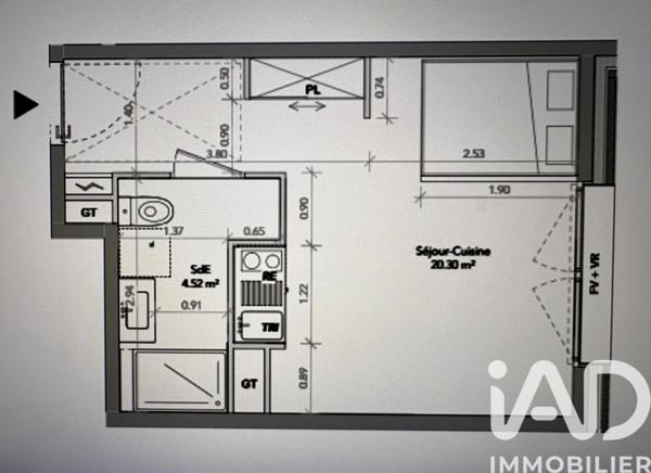 Appartement à vendre 1 pièce 25 m² Romainville