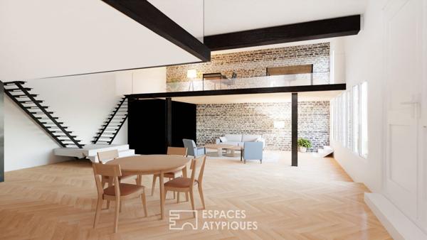 Loft avec jardin à aménager en hyper centre de Vincennes