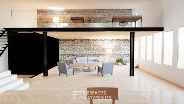 Loft avec jardin à aménager en hyper centre de Vincennes