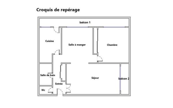 Appartement à vendre    3 pièces • 62,55 m2 Argenteuil