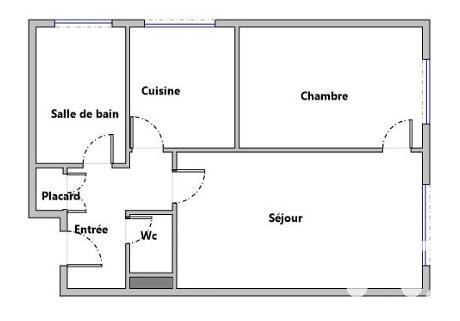 Appartement à vendre 2 pièces 42,57 m² Colombes