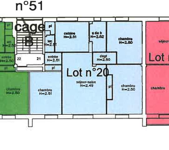 Appartement Angers 4 pièce(s) 66.18m²