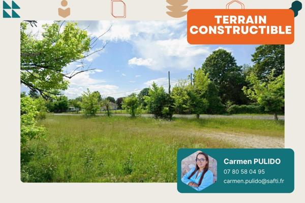 Terrain constructible de 1 001 m²