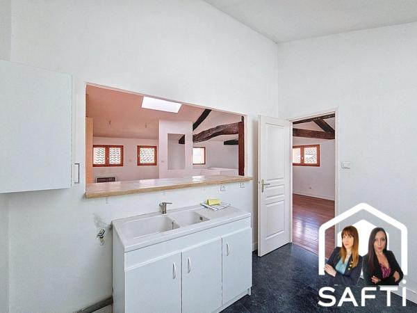 Appartement lumineux de 79 m² au cœur du village de Saint-Antoine-l’Abbaye