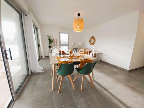 Castelnau le lez : F3 neuf  + loggia & garage fermé