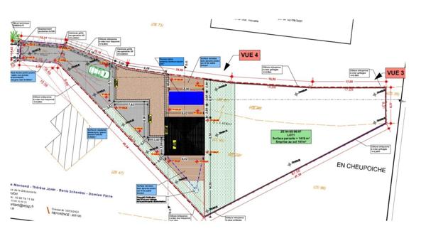 Prenois terrain constructible de 1462m2