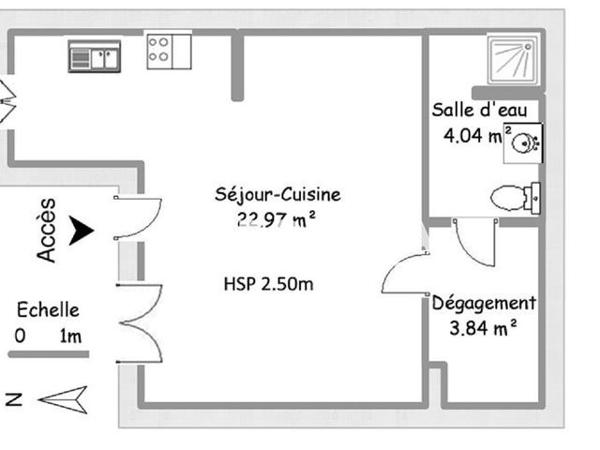 Location Studio 30.85 m² - CHEMIN DE LAURE Trebes 11800